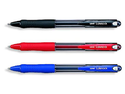 UNI-BALL Laknock SN-101 1.0mm Medium ball point pen Blue 12 Pen Set 
